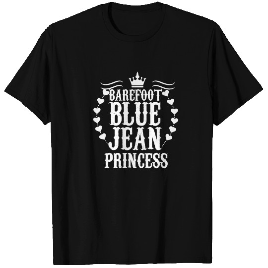 Barefoot blue jean princess T Shirts