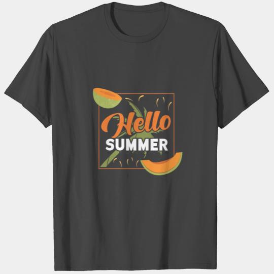Hello Summer Gift Melon Refreshing Hot T Shirts