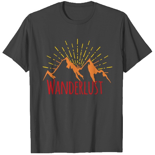 Wanderlust Mountains T Shirts