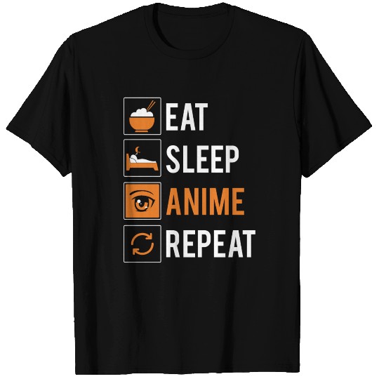 Eat Sleep Anime Repeat Gift T Shirts