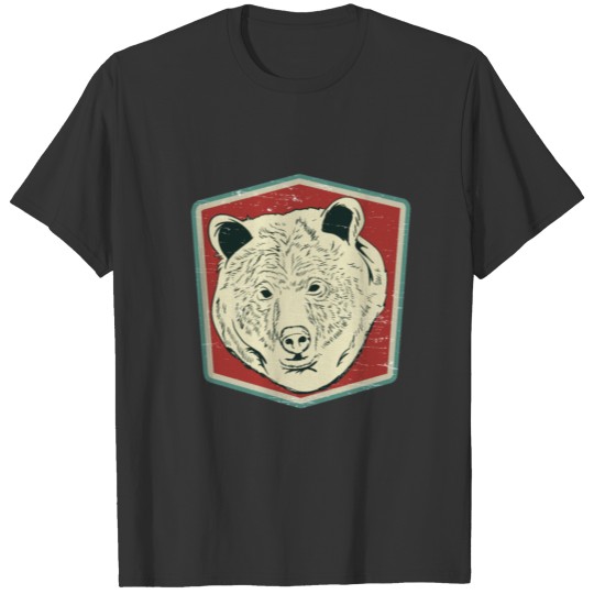 Bear Retro Vintage Brown Predator Animal T Shirts