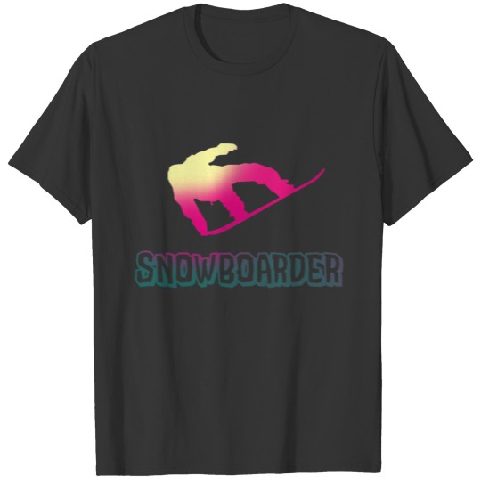 Jumping Snowboarder Boarder Snow T-shirt