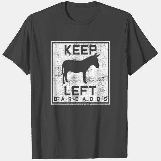 Barbados donkey street sign T Shirts