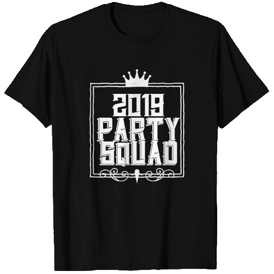 Party New Year's fireworks gift crown team T Shirts