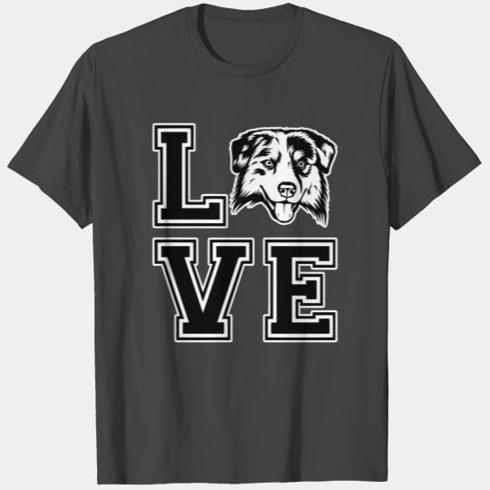 Australian Shepherd Dog Breed Pet Puppy Love T Shirts