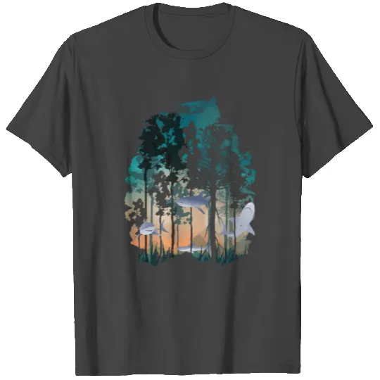 Rain forest shark T Shirts