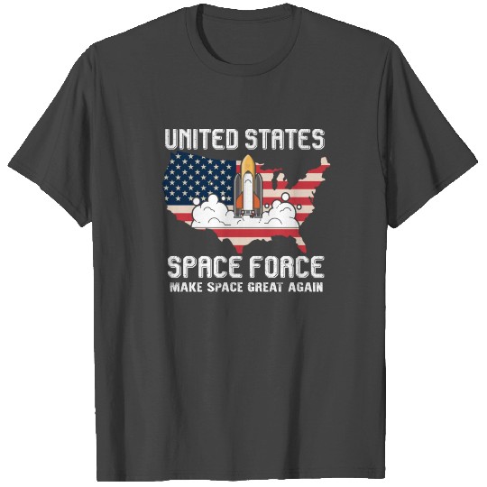 Space Force T Shirts USA Armed Forces Distressed Shir