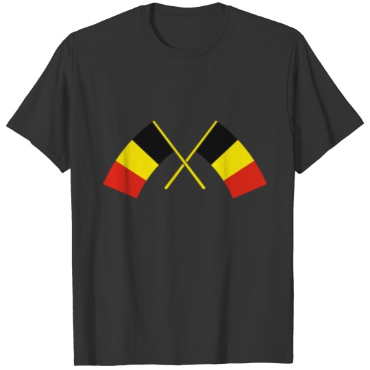 Belgium gift banner map flag T-shirt