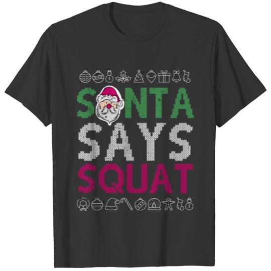 Christmas Winter Weight Santa Christmas Gift T-shirt