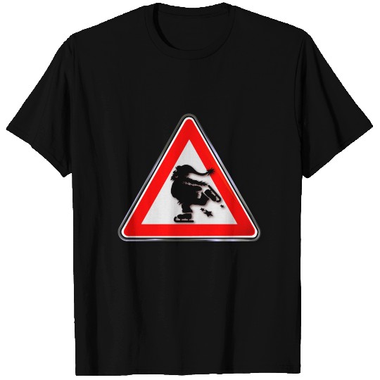 Respect Santa Claus on skates T Shirts