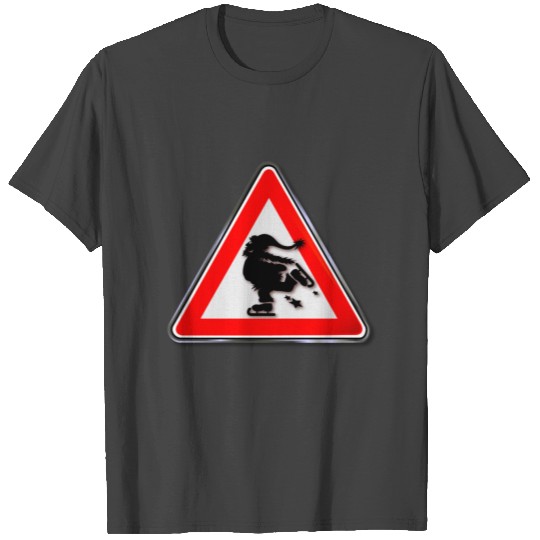 Respect Santa Claus on skates T Shirts