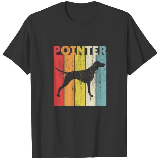 Retro Style Pointer Dog Vintage Old School Dog T Shirts