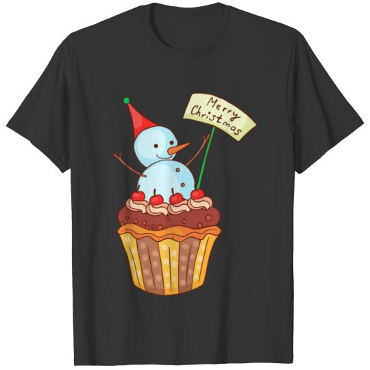 Christmas Xmas Cupcakes Muffins T-shirt