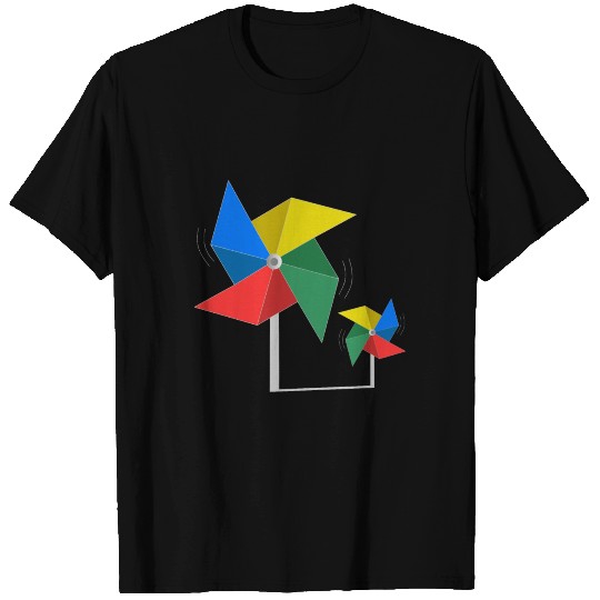 Origami Windmill Crystal Folding Paper Crafting T Shirts