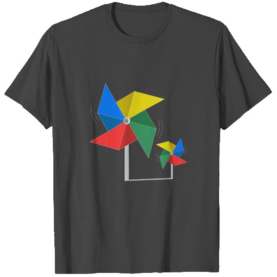 Origami Windmill Crystal Folding Paper Crafting T Shirts