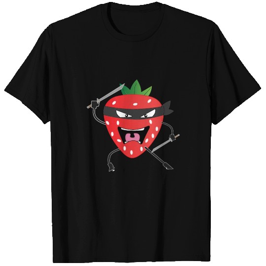 Mask Ninja Fruit Strawberry Fruit Sword Asia T Shirts