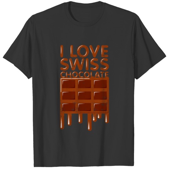I Love Swiss Chocolate Gift Christmas T Shirts