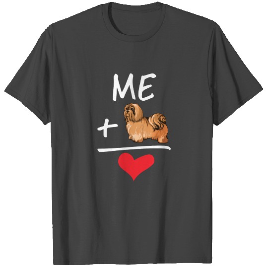 Me Plus My Shih Tzu Equals Love Cute Dog Owner Fun T Shirts