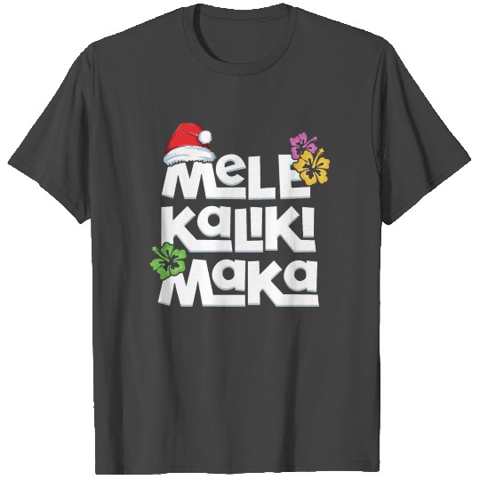 Mele Kalikimaka Christmas T Shirts Hawaiian Xmas