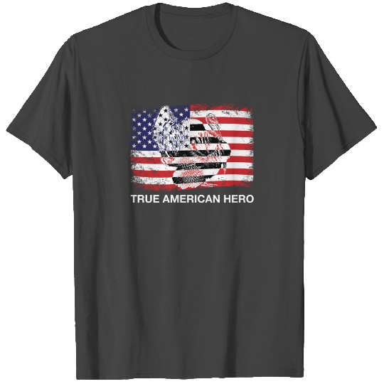True American Hero Turkey Hunting USA Flag T Shirts