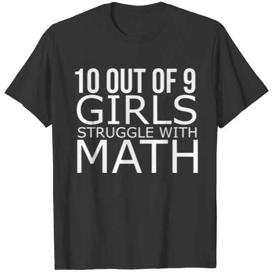 Funny math T Shirts girls teacher white