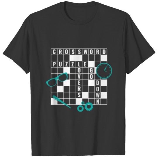 Crossword Puzzle Lovers Go Down T-shirt