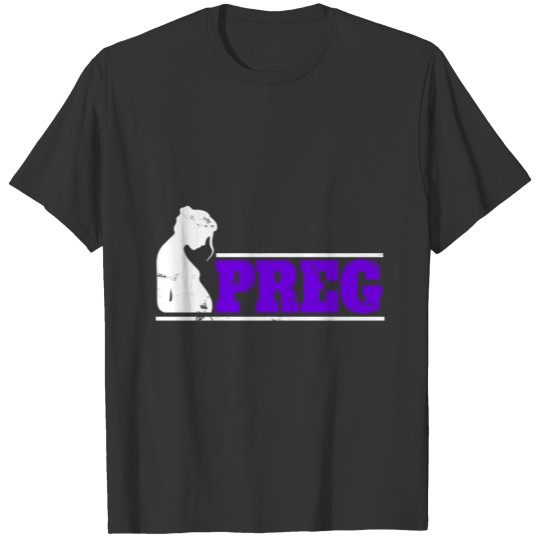 Preg Pregnant Pregnancy gift mom baby christmas T-shirt