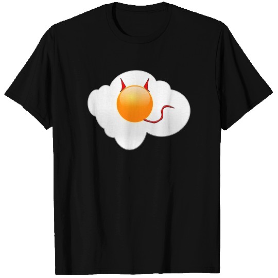 Deviled Egg Costume Horns & Tail Devil T Shirts Gift