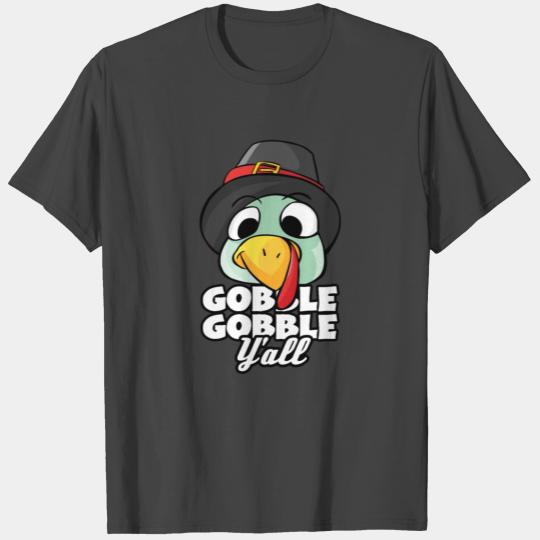 Gobble Thanksgiving Funny Turkey Face Gift Idea T Shirts
