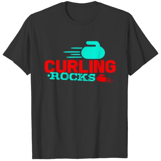 Curling Rocks gift idea T-shirt