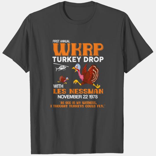 First annual WKRP Turkey Drop with Les Nessman T Shirts