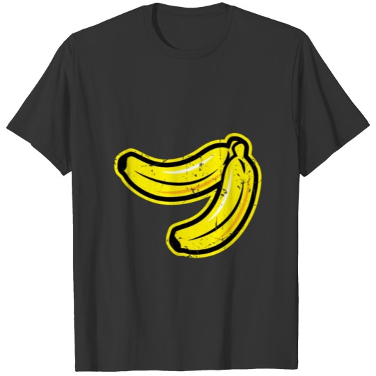 bananas gift Bowl yellow fruit T-shirt
