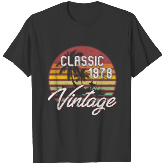 40th Birthday Gifts Retro Vintage 1978 T Shirts