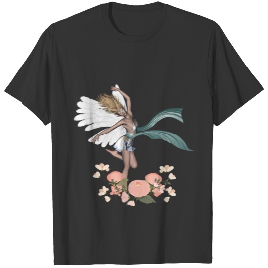 Wonderful fairy with flowers T-shirt