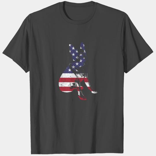 Boston Terrier American Flag | Vintage Pet Animal T Shirts