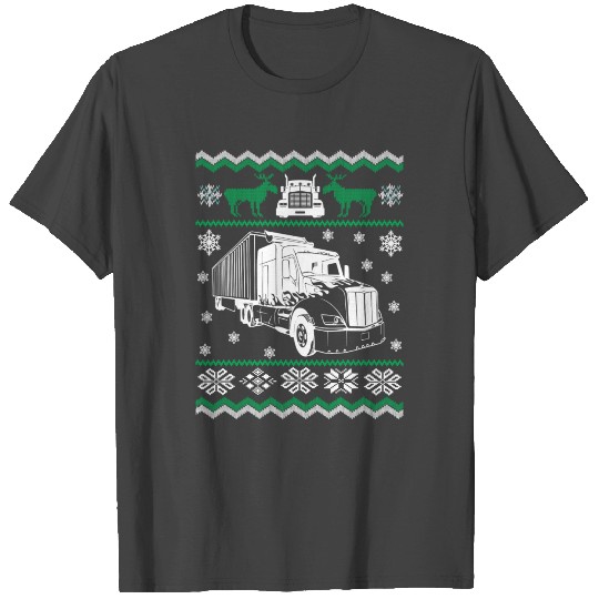 Truck driver Ugly Christmas Sweater T Shirts