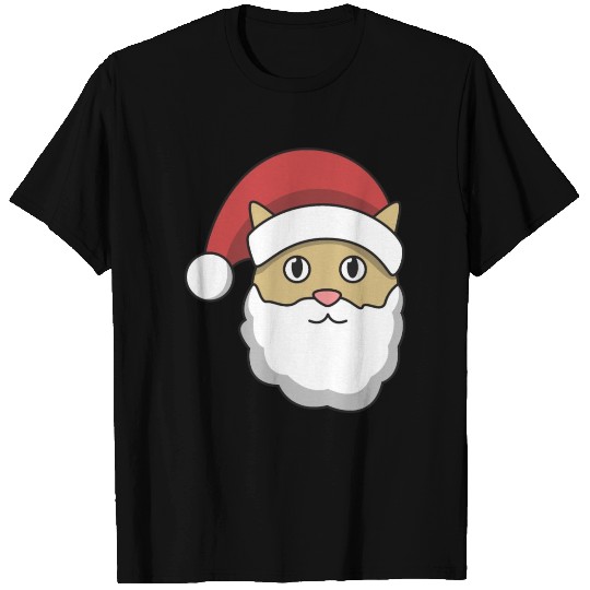 Santa Cat hat present gift idea xmas maine coon T Shirts