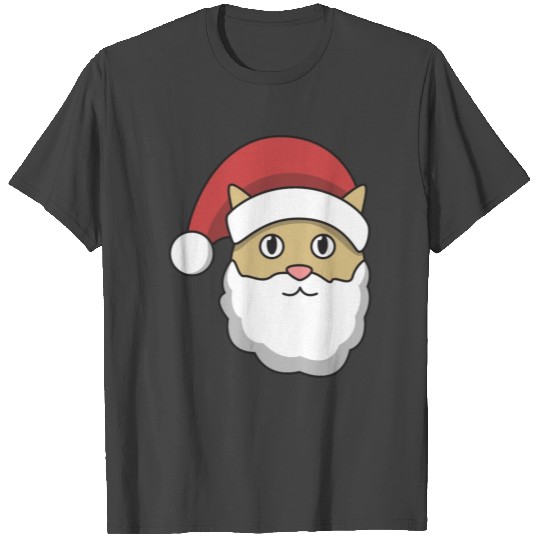 Santa Cat hat present gift idea xmas maine coon T Shirts