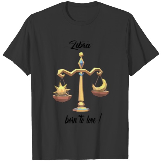 Libra. Star sign. Horoscope. Gift birth T-shirt