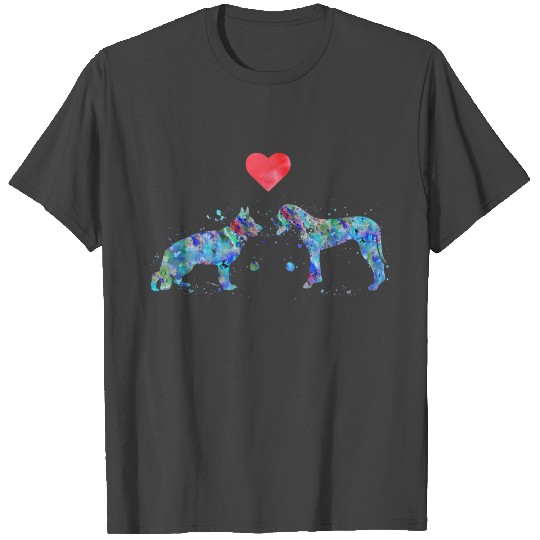German Shepherd and Great Dane T Shirts
