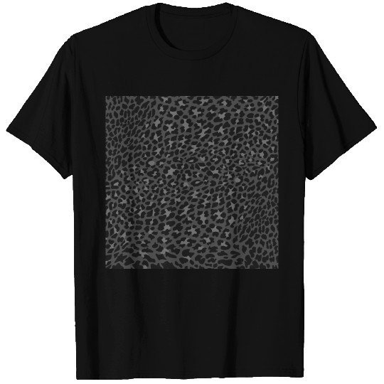 BLACK LEOPARD ANIMAL SKIN T Shirts