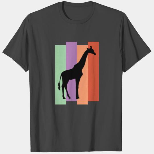 giraffe gift longer legs dotted T Shirts