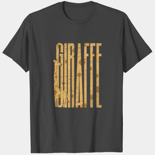 giraffe gift dotted neck legs T Shirts