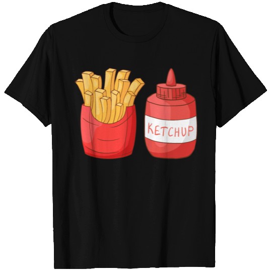 French Fries Ketchup T Shirts