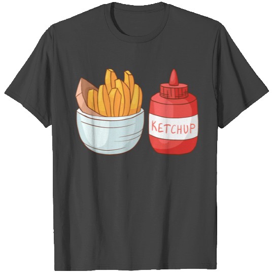 French Fries Ketchup T Shirts