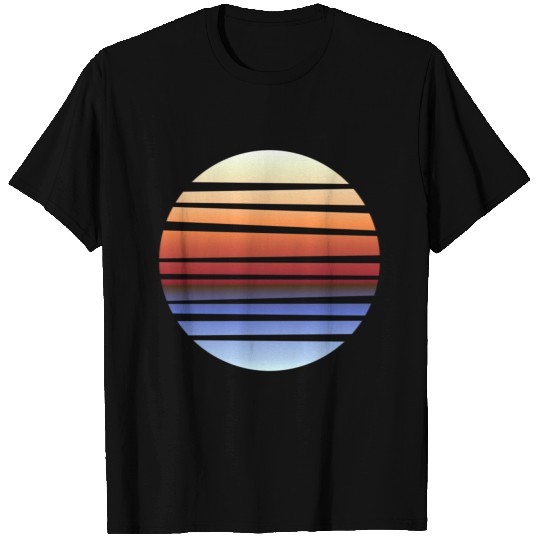 Minimalism sunset beach sunrise gift T Shirts