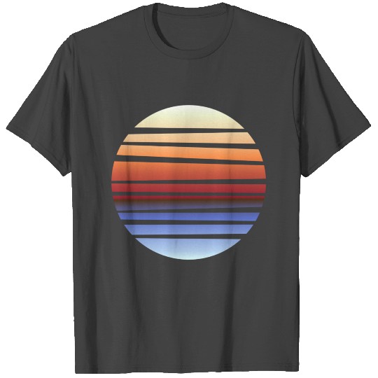 Minimalism sunset beach sunrise gift T Shirts
