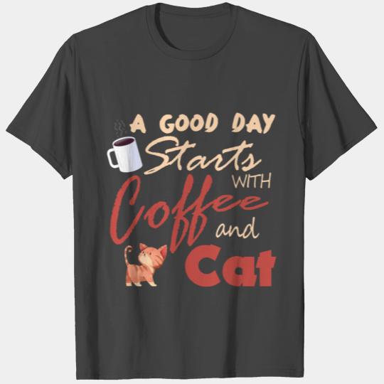 Cat and Coffee Cafe Persians Maine Coon Gift T Shirts
