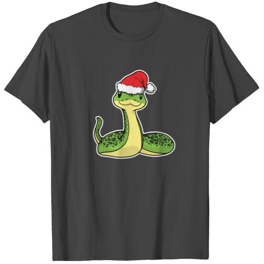 Cute Christmas Snake - Xmas Reptile Lover T Shirts