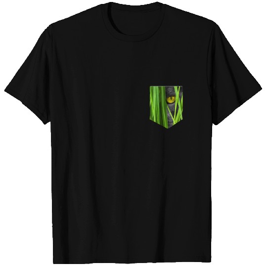 Cat Pocket Grass T Shirts